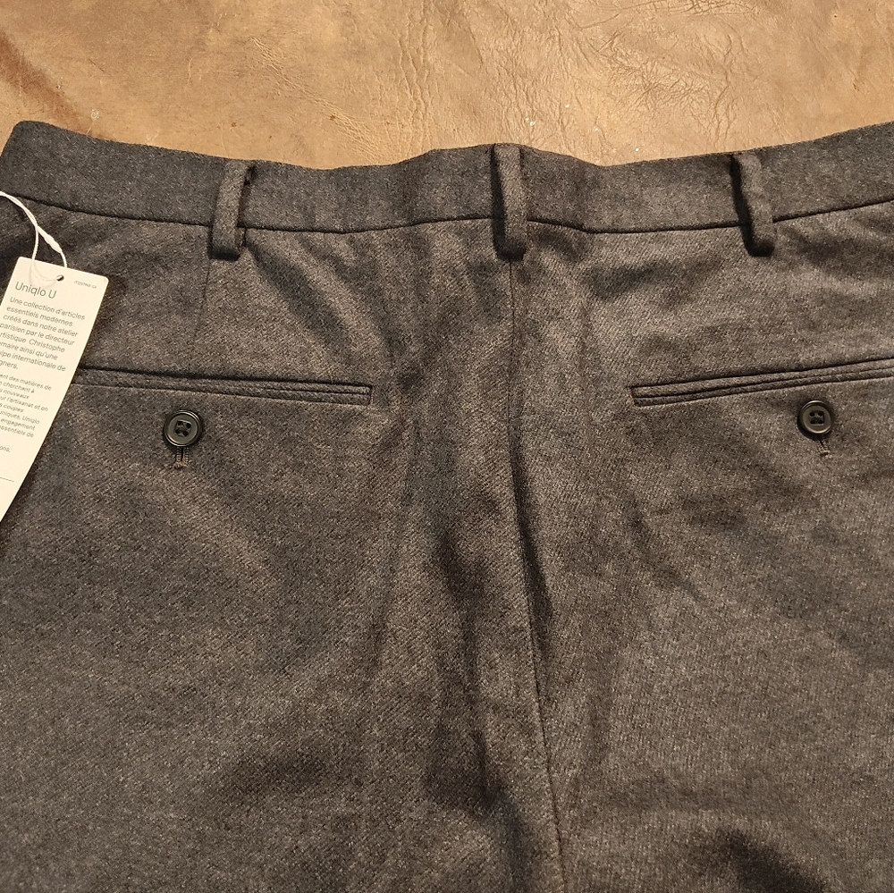 Uniqlo men wool blend pants - Picture 5 of 6